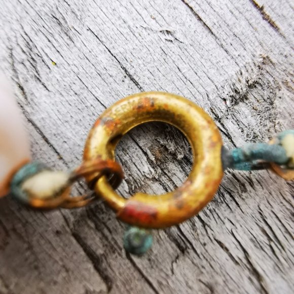 Vintage W. Germany Pale Pink Stone Beaded Necklace - Picture 7 of 13